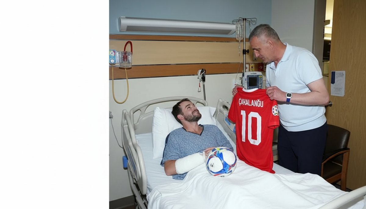 TFF Başkanı Hacıosmanoğlu'ndan Kaza Geçiren Polis Memuruna Anlamlı Ziyaret
