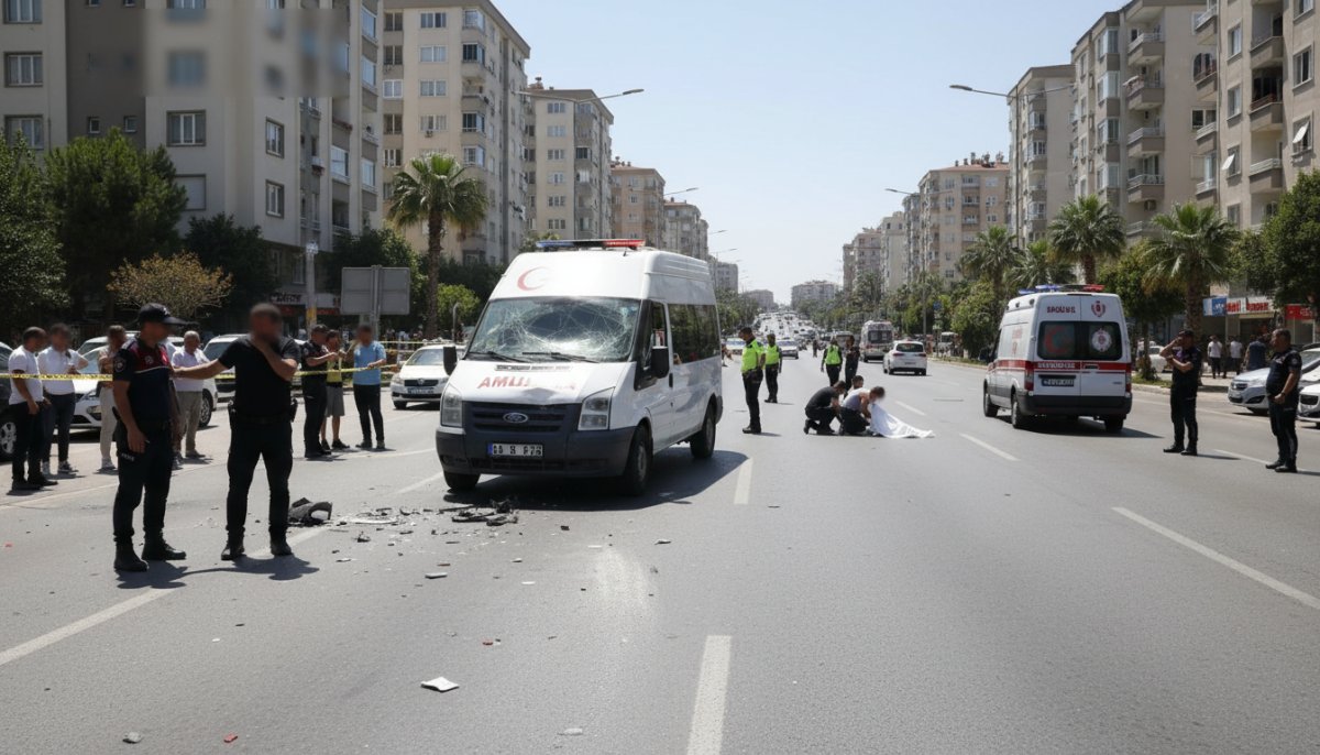 Minibüsün Çarptığı Yaya Adana'da Hayatını Kaybetti