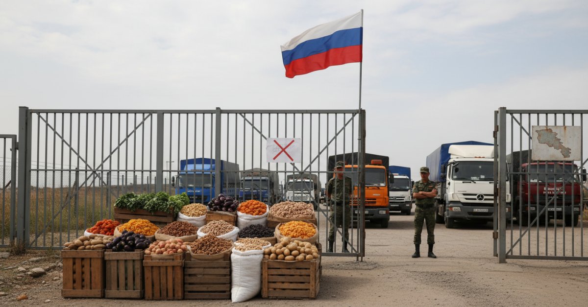Rusya'dan Ermenistan'a Tarım Ürünleri Ambargosu: Patlıcan, Patates ve Kuru Meyve Yasaklandı