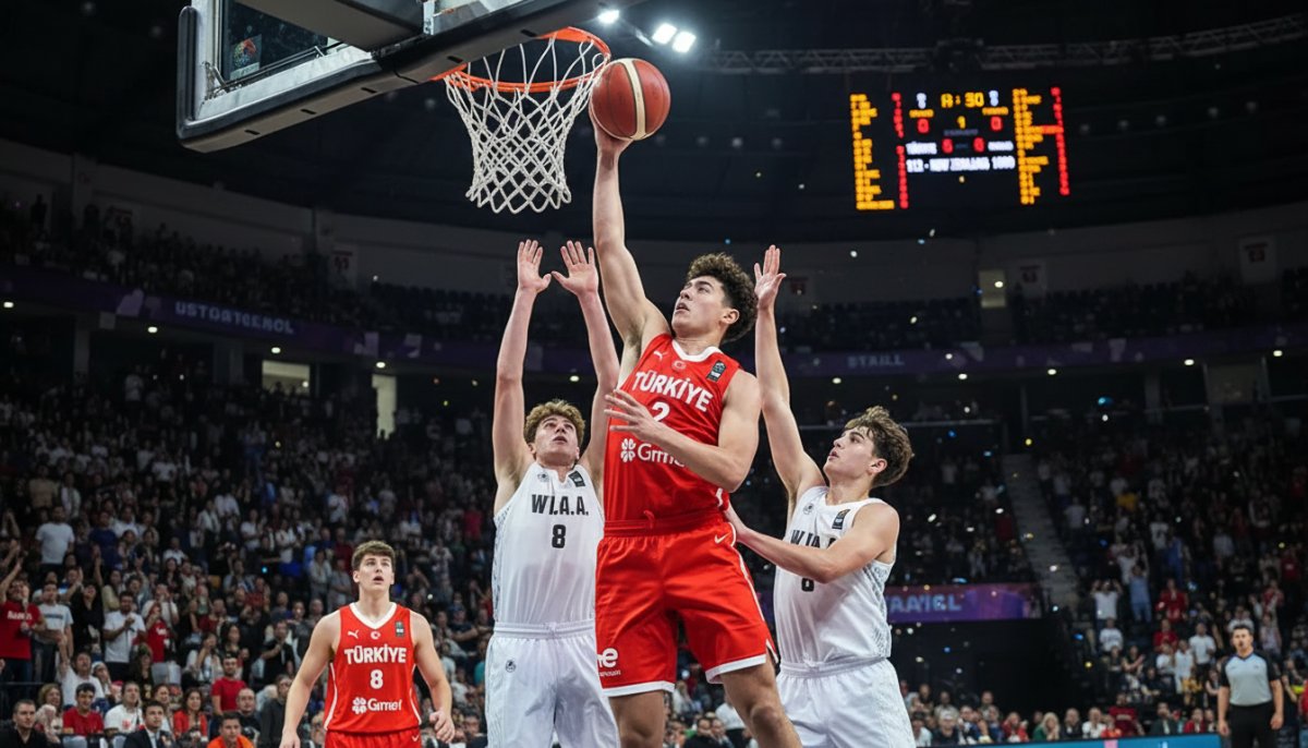 U17 Milli Basketbol Takımı Yeni Zelanda'yı 112-100 Mağlup Etti