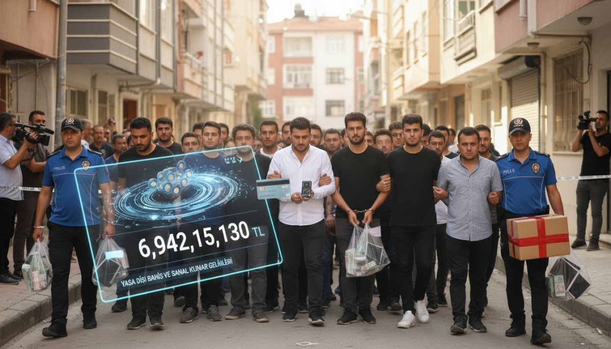 Yasa Dışı Bahis ve Sanal Kumar Çetesine 7 Milyar Liralık Operasyon