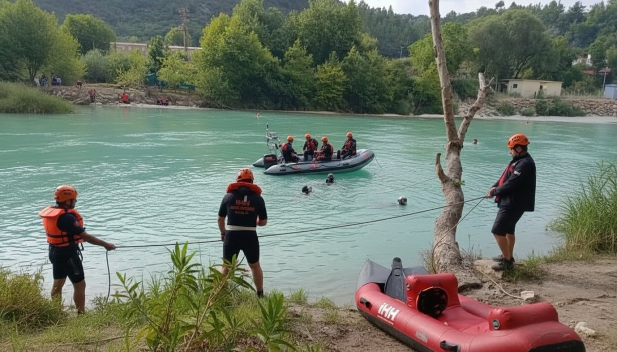 Alara Çayı'nda akıntıya kapılan genç 20 kilometrelik alanda 7 gündür aranıyor