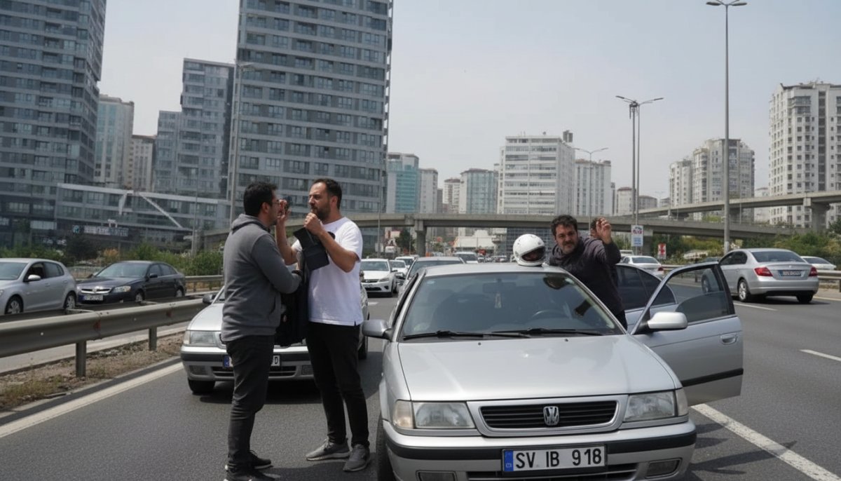 Bahçelievler'de emekli polis ve sürücü arasında trafik kavgası: İkisine de 180'er bin lira ceza