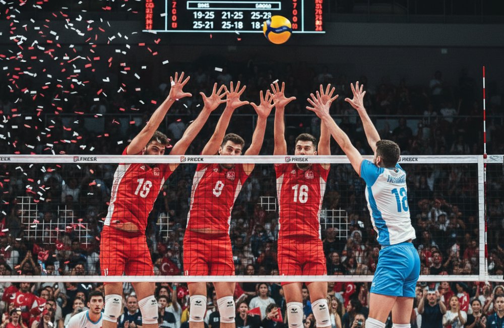 Milletler Ligi'nde Türkiye Arjantin'i 3-2 Mağlup Etti
