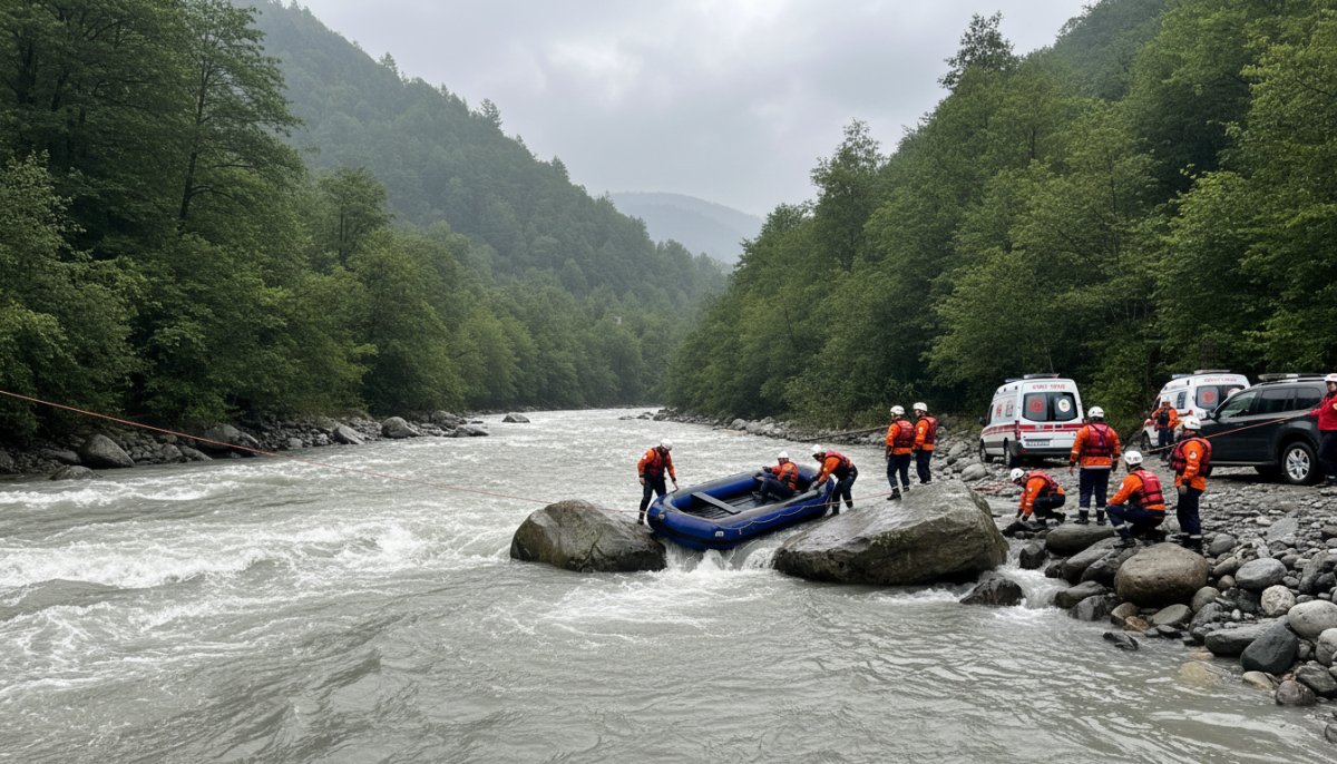 Rize'de akıntıya kapılan AFAD botu faciası: 1 ölü, 4 yaralı