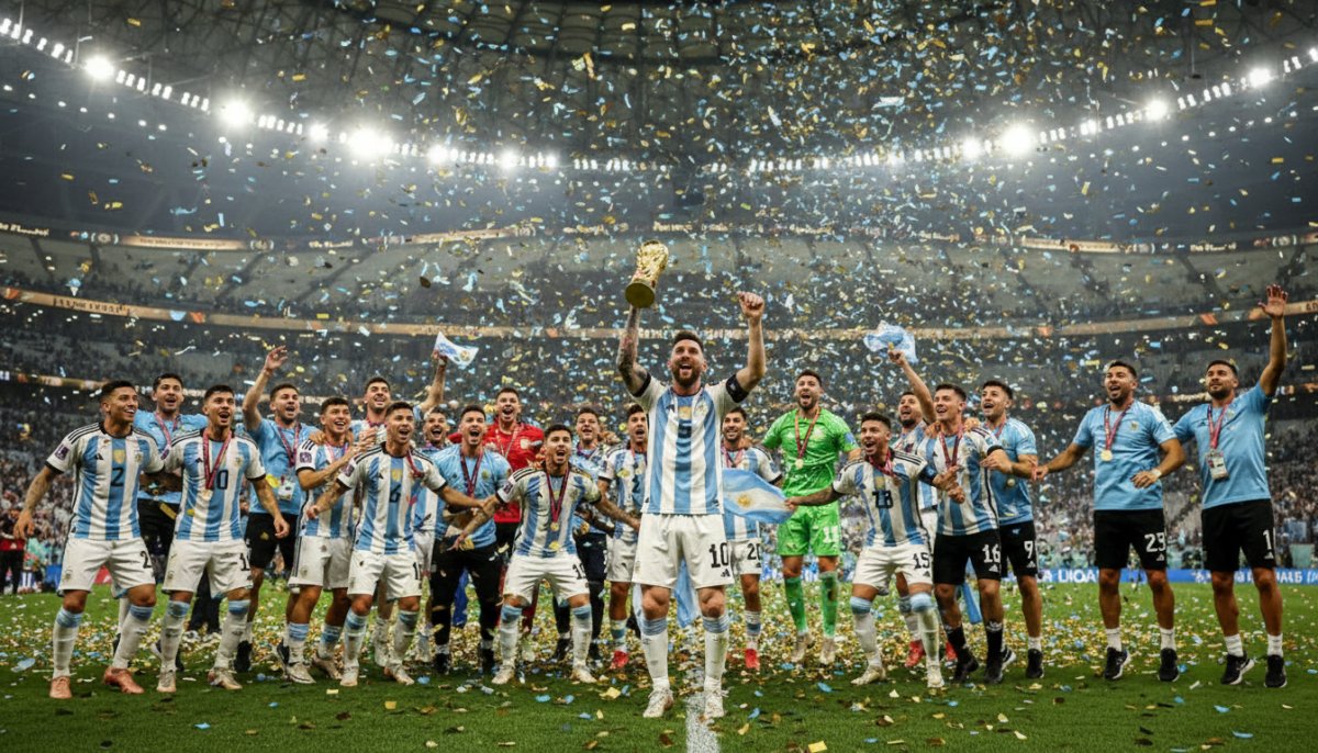 Messi İlk Dünya Kupası'nı Kazandı, Arjantin Üçüncü Kez Şampiyon