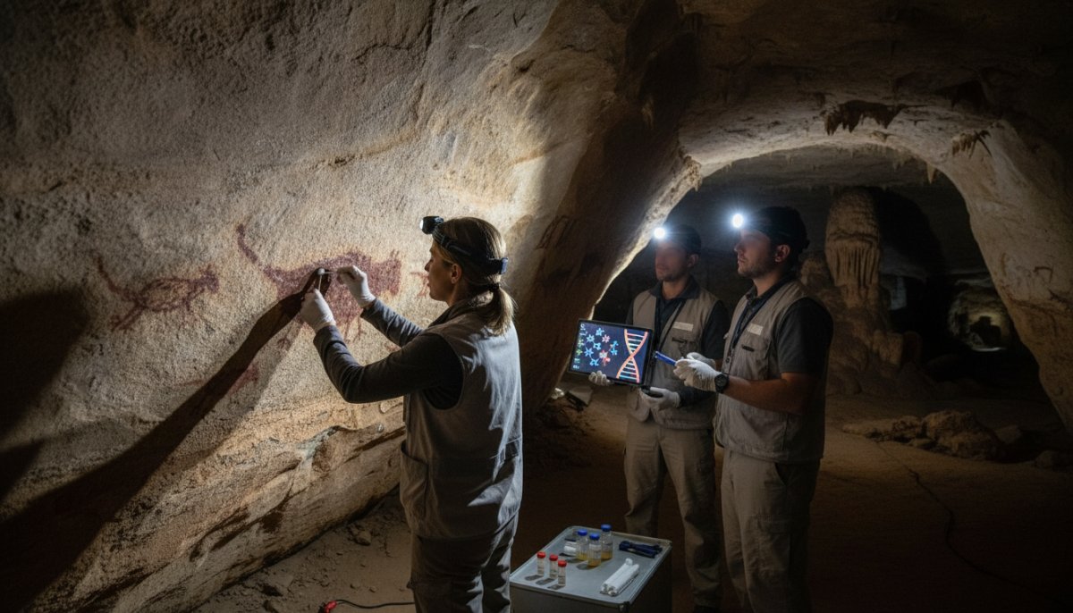 Mağara Resminde Binlerce Yıllık İnsan DNA'sı Bulundu