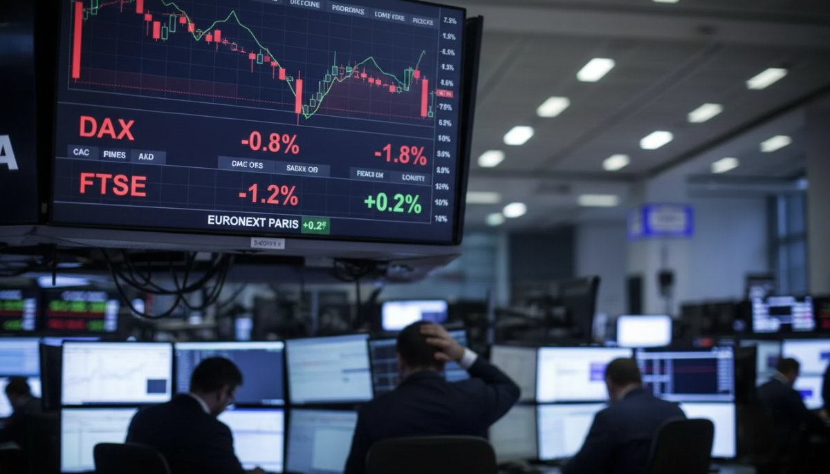 Avrupa Borsaları Negatif Seyrediyor