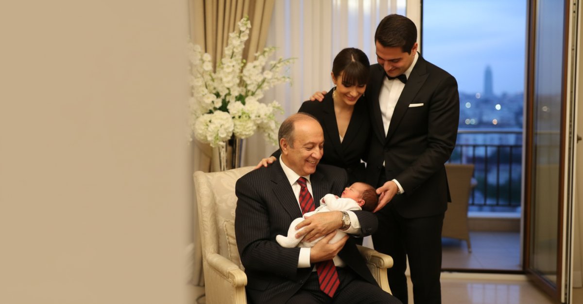 Tuncay Özilhan torununun oğlunu gördü: Özilhan ailesinde dördüncü kuşak sevinci