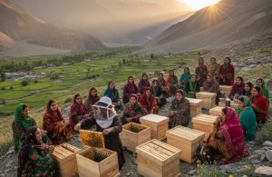 TİKA'dan Pakistan'ın Gilgit-Baltistan Bölgesindeki Kadın Arıcılara Modern Kovan ve Eğitim Desteği