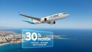 AJet, KKTC uçuşlarında yüzde 30 indirim kampanyası başlattı