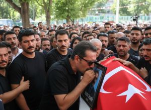 Kadir İnanır'ın Cenazesinde İlyas Salman Gözyaşlarına Boğuldu