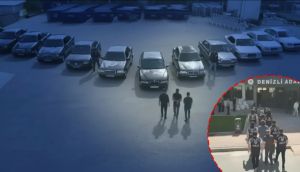 Denizli'de hasarlı lüks araçları change yöntemiyle satan şebeke çökertildi: 3 tutuklama