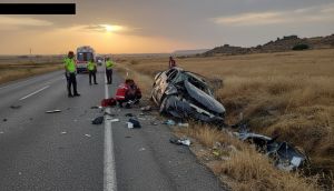 Diyarbakır Çınar'da nişan dönüşü feci kaza: 3 ağır yaralı