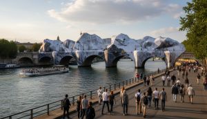 JR'nin Mağara Enstalasyonu Pont Neuf'te Ziyarete Açıldı