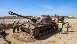 II. Dünya Savaşı'ndan Kalma StuG III Taarruz Topu Bulundu