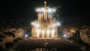 Sagrada Familia'nın yeni İsa Kulesi görkemli bir törenle açıldı