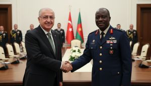 Milli Savunma Bakanı Yaşar Güler, Kamerunlu Mevkidaşı Assomo ile Kritik Görüşme Yaptı