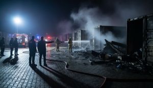 Malatya'da avukatların konteyner ofislerinde yangın: Çok sayıda konteyner kullanılamaz hale geldi