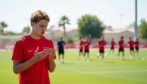 Kenan Yıldız, Paraguay maçı hazırlıklarına dua ederek başladı