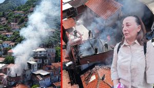 Bursa'da 3 Katlı Binanın En Üst Katı Alevlere Teslim Oldu! Depremde Kolunu Kaybeden Kadının Evi de Yandı