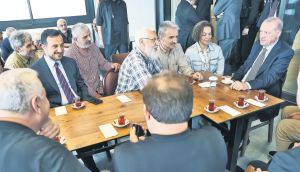 Cumhurbaşkanı Erdoğan'dan Beyoğlu'nda Çay Sohbeti