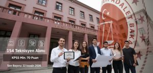 Adalet Bakanlığı 154 Teknisyen Alımı: 6 Branşta Başvurular Başladı
