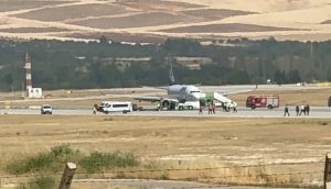 Gaziantep'te Uçak Lastiği Patladı: 192 Kişi Tahliye Edildi