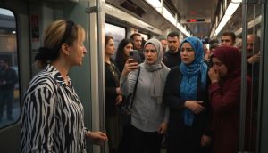 Metroda başörtülülere 'imha edilsin' diyen kadına soruşturma ve gözaltı kararı