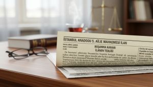 İstanbul Anadolu 5. Aile Mahkemesi’nden Boşanma Kararı İlanı