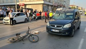 Tekirdağ'da feci kaza: Hafif ticari araç elektrikli bisikleti ezdi, 1 kişi hayatını kaybetti