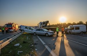 Mersin'de 4 aracın karıştığı zincirleme kazada bir kişi hayatını kaybetti: Dehşet anları kamerada