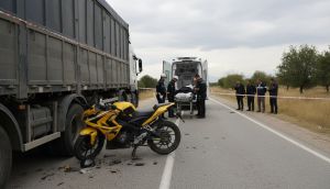 İskilip'te Motosiklet Kamyona Arkadan Çarptı: Sürücü Öldü