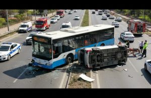 Ankara'da EGO Otobüsü Kazası: 1 Ölü, Kaza Anı Kamerada