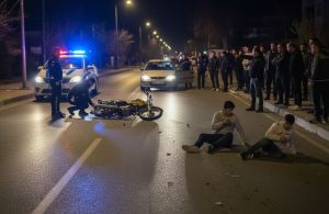 Tekirdağ Çorlu'da Dehşet Anları: Sollama Kazasında Motosikletten Fırlayan 2 Genç Yaralandı!