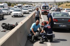 Kocaeli'de Motosiklet Kazası: Sürücü Ağır Yaralandı