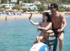 Tepki çeken ilişkileriyle Ali Öner ve Zeynep Atılgan plajda aşka geldi